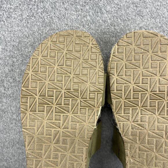 Haute Hippie Sandals Womens 6.5 Green genuine suede espadrille slip‎ on straps main image 10